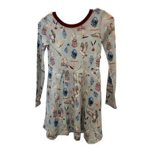 The Sleepy Sloth Enchanted Long Sleeve twirl dress